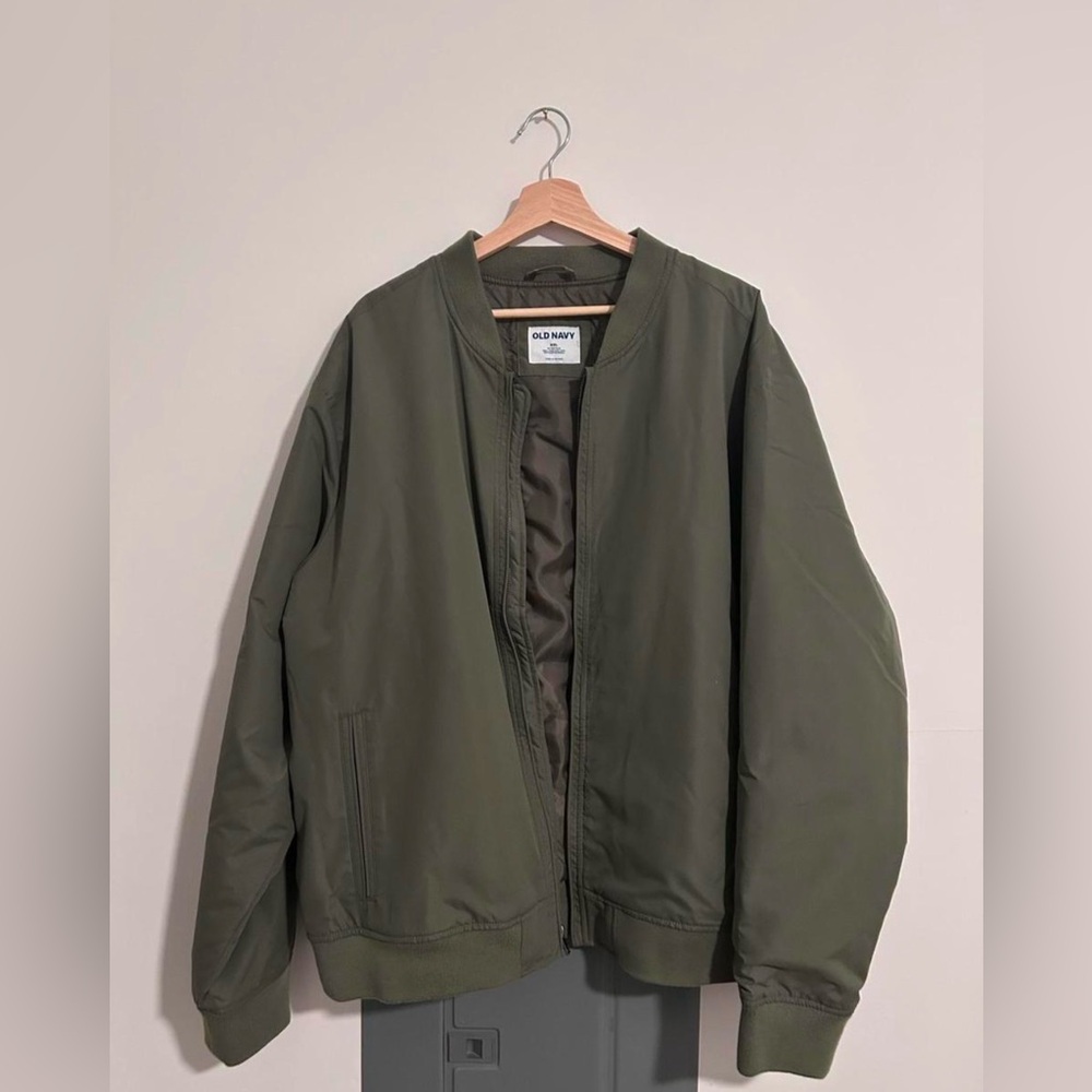Old Navy Men's Green Bomber Jacket
